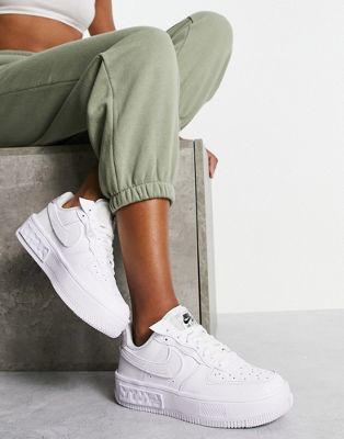 Nike Air Force 1 Fontanka sneakers in triple white