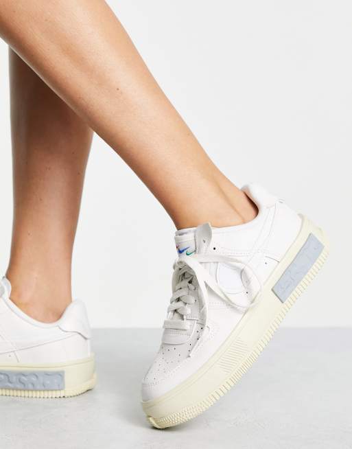 Nike Air Force 1 Fontanka trainers in phantom white ASOS