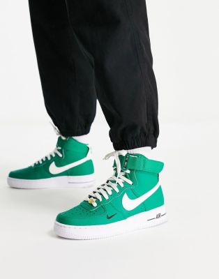 Nike Air Force 1 Hi 40th anniversary sneakers in malachite green