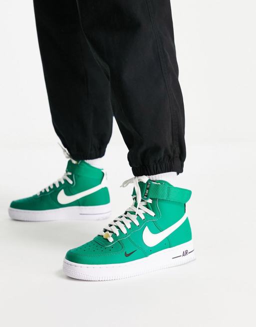 Perfect Ik zie je morgen Voorbijgaand Nike Air Force 1 Hi 40th anniversary sneakers in malachite green and white  | ASOS