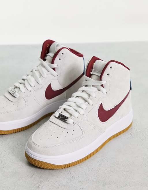 Nike air force 1 cheap blanche bleu et rouge