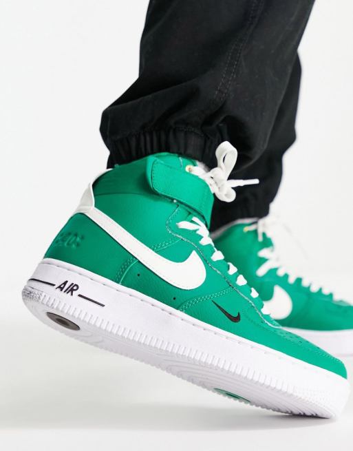 Nike - Air Force 1 Hi SE - 40e jubileum - Sneakers in malachiet groen en wit, 3 van 4