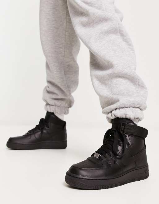 Nike Air Force 1 High trainers in triple black