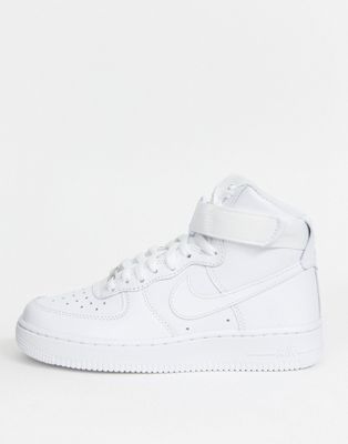 all white air forces high top