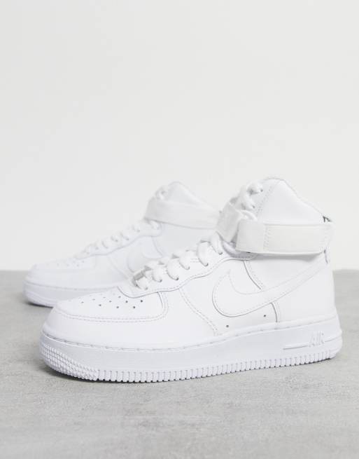 High top white store nikes