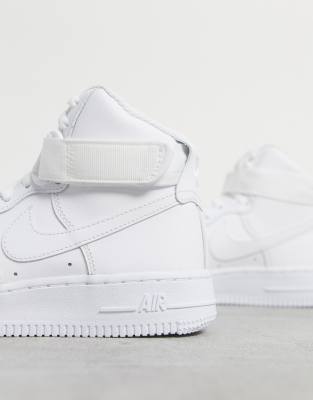 nike air force 1 triple white high tops