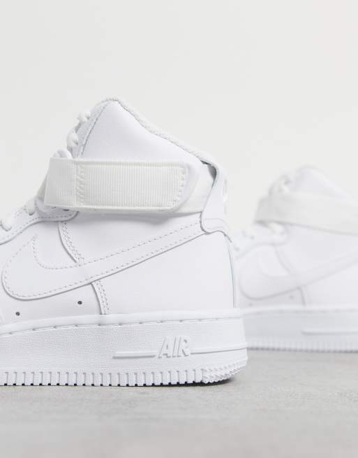 Nike Air Force 1 High '07 LV8 3 Dual Added Air Triple White CJ1385 100 SZ  10.5