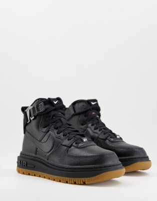 Nike Air Force 1 Hi Utility 2.0 trainers in black - ASOS Price Checker