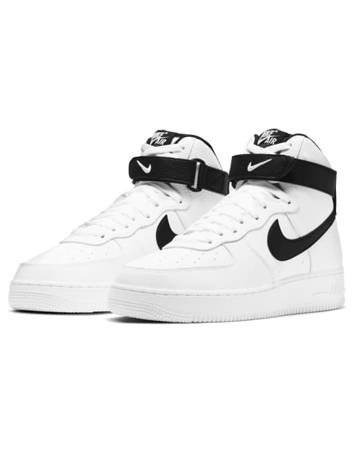 Black and white high clearance top air force ones