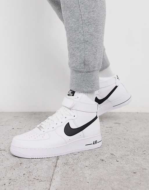 Nike - Air Force 1 High '07 - Sneakers bianche/nere Nike - Air Force 1 High '07 - Sneakers bianche/nere