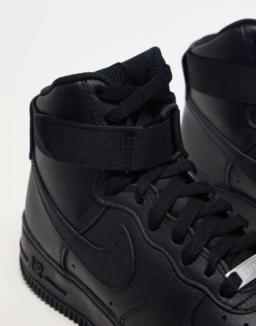 Air force ones black high clearance tops