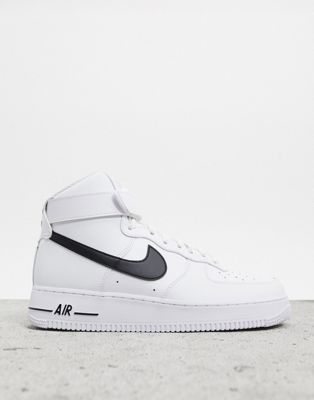 black and white high top nike air force 1