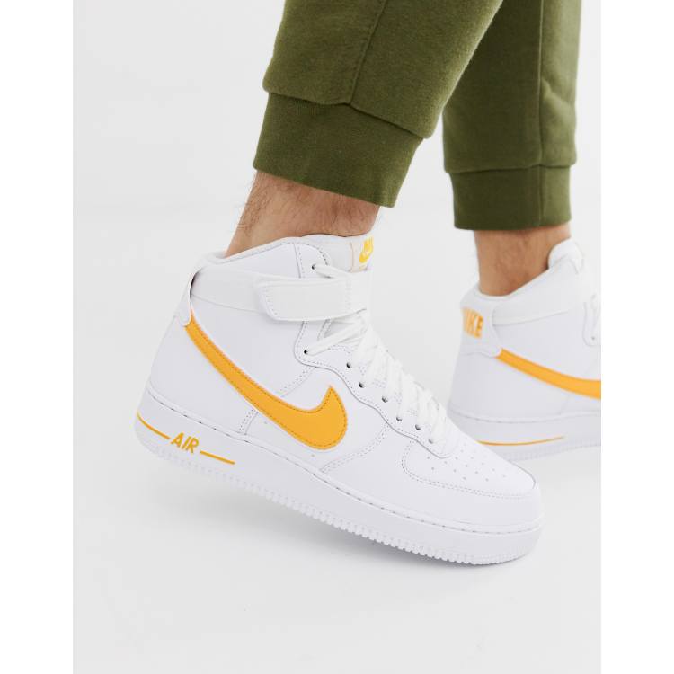 Nike air force 1 high sales mens gold