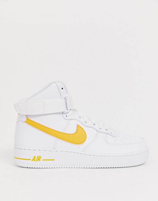 Nike air force shop 1 high jaune