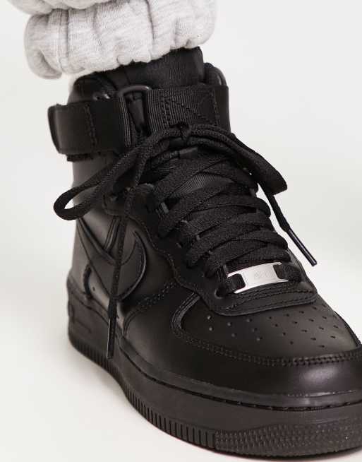 Nike Air Force 1 High trainers in triple black