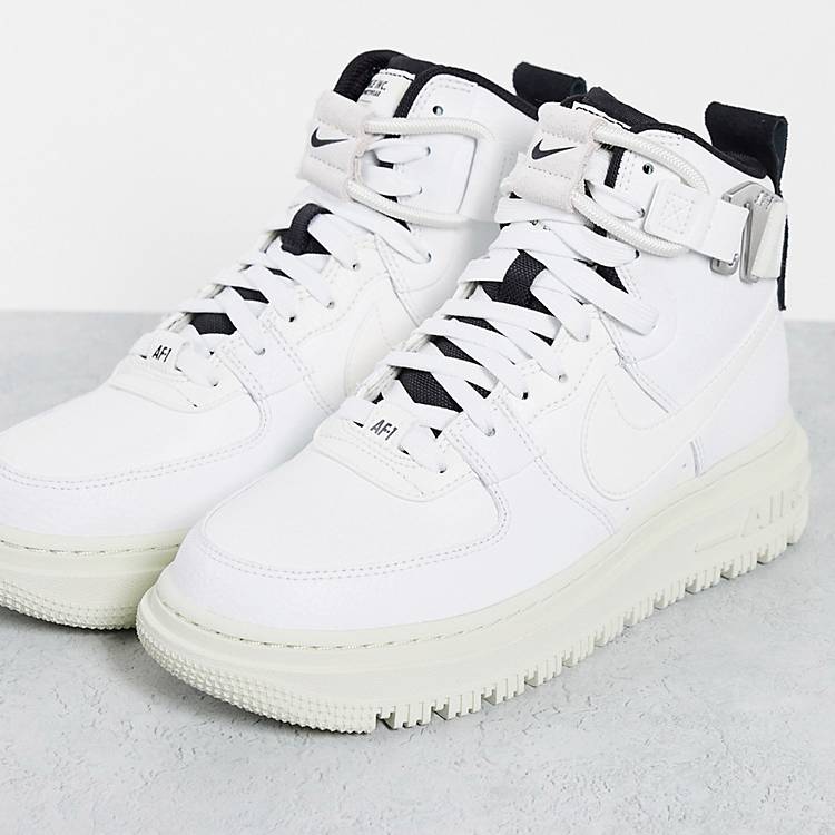 holy turn around Blind Nike Air Force 1 High Utility 2.0 trainers in white | ASOS