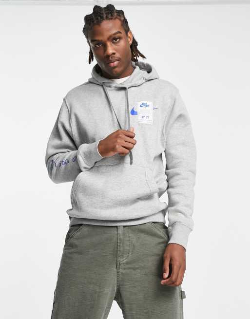 Nike air grey hoodie best sale