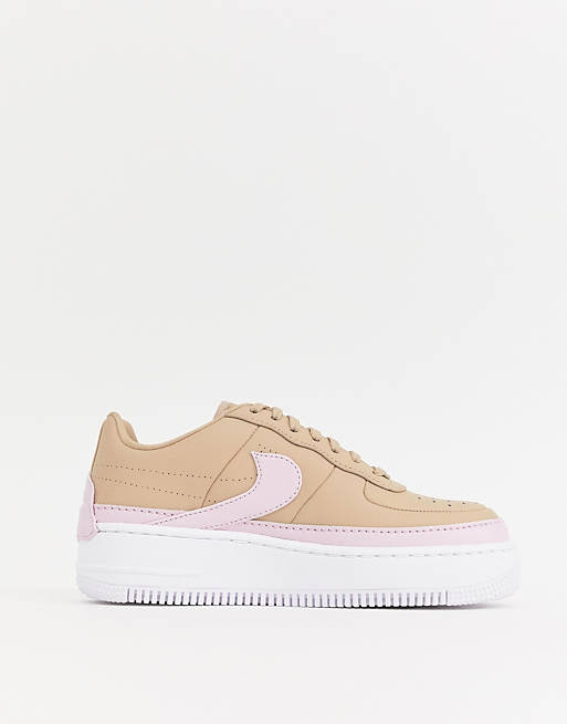 Nike Air - Force 1 Jester - Sneakers beige e rosa | ASOS
