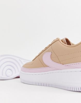 Nike - Air Force 1 Jester - Sneakers beige e rosa | ASOS