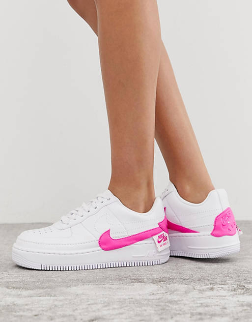 Nike Air - Force 1 Jester - Sneakers bianche e rosa ليزر سيتروس