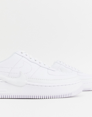 nike air force 1 jester trainers in triple white