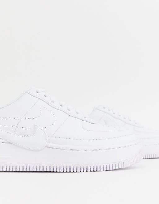 Dando Incompetencia tratar con Nike Air Force 1 Jester sneakers in triple white | ASOS