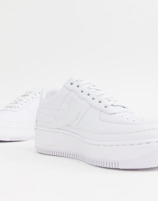 Nike Air Force 1 Jester sneakers in triple white | ASOS