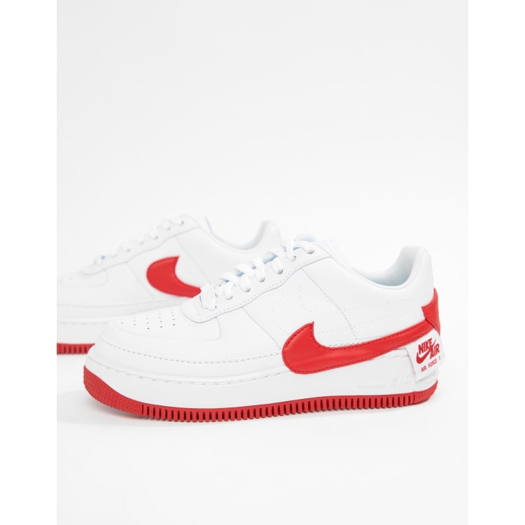 Nike Air Force 1 Jester Xx Baskets Blanc et rouge ASOS