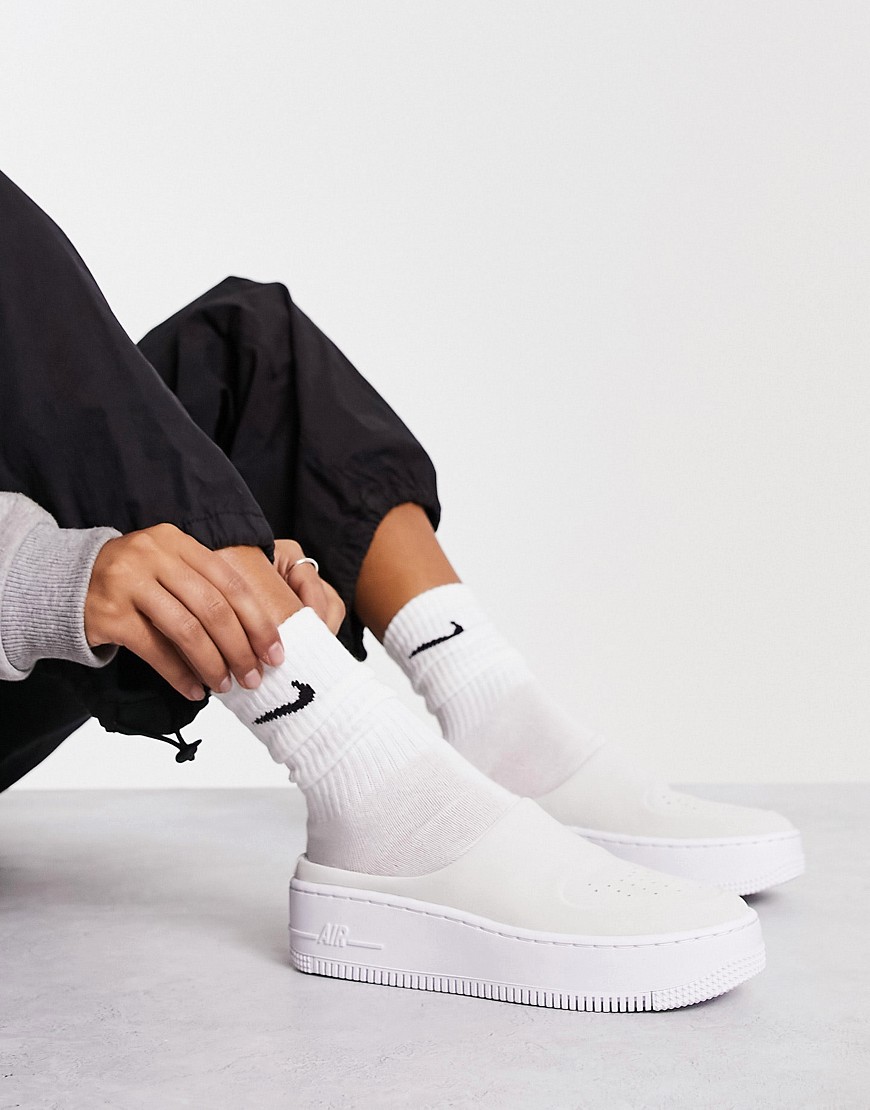 Nike Air Force 1 Lover XX slip on trainers in white