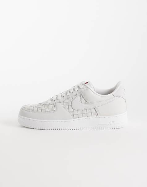 Nike Air Force 1 Low Retro geweven suède sneakers in gebroken wit - view 1