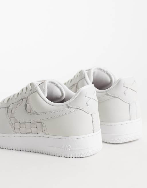 Nike Air Force 1 Low Retro woven suede trainers in off white, 4 of 5