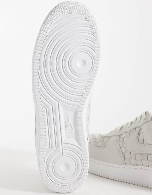 Nike Air Force 1 Low Retro woven suede trainers in off white, 5 of 5
