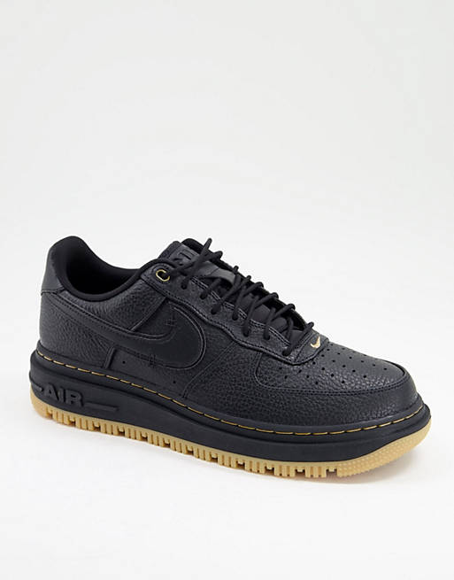 neck Pith One hundred years Nike Air Force 1 Luxe sneakers in black | ASOS