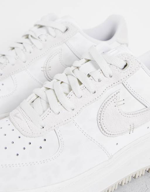 Nike Air Force 1 Luxe Triple White Sneakers