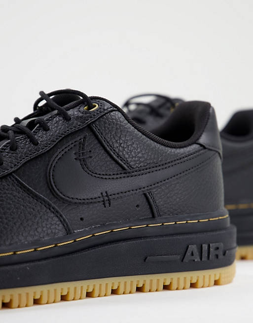Nike Air Force - 1 Sneakers in zwart met rubberen zool | ASOS