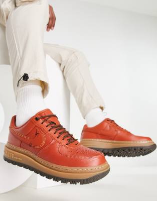 red and tan air force ones