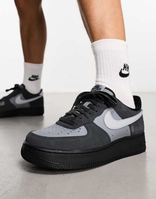 Air force one noir gris new arrivals