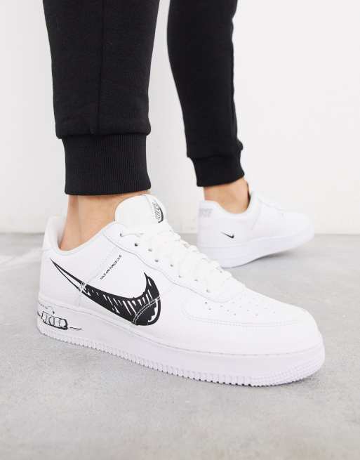 Nike air force 2024 one lv8 utility blanche