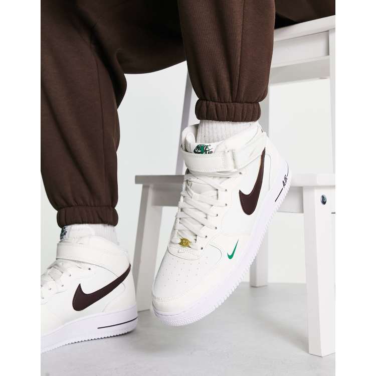 Nike Air Force 1 Mid 07 LV8 40th annivesary trainers in sail and