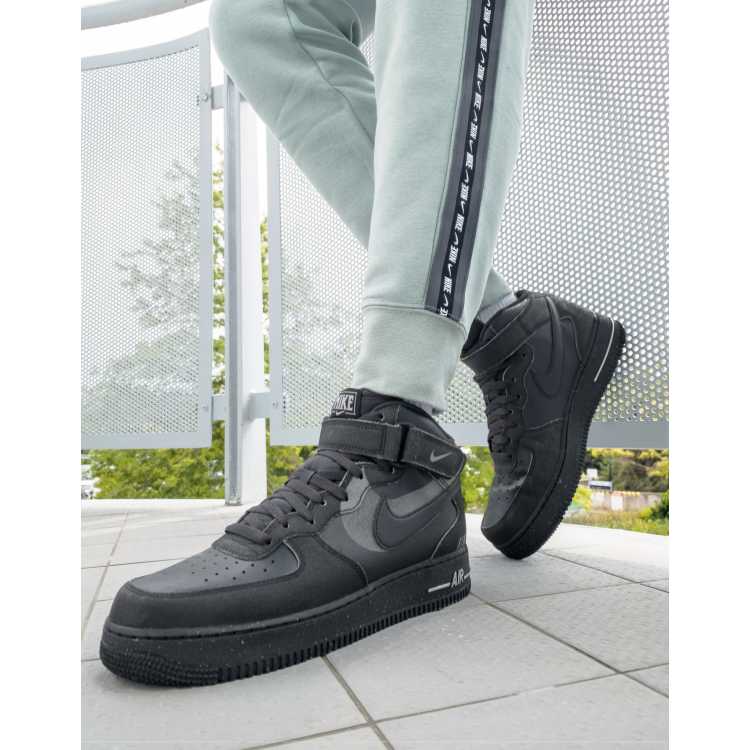 Nike air force 1 cheap mid schwarz