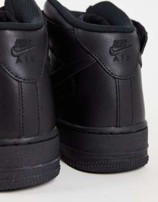 nike air force 1 mid triple black