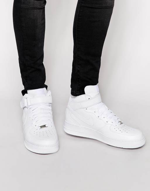 Nike Air Force 1 Mid 07 Sneakers In White Asos