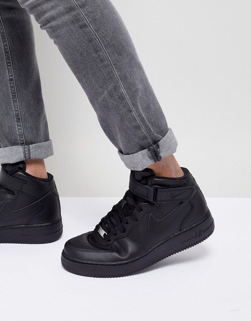 Nike - Air Force 1 Mid '07 - Sneakers nere-Nero