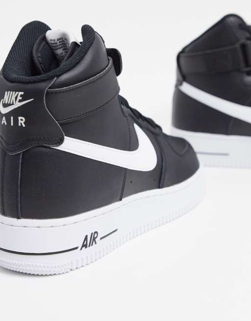 Nike air force 1 black and store white mid