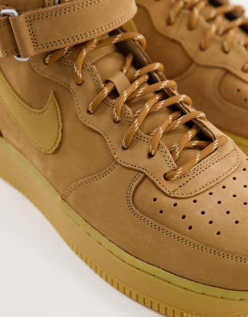 Nike Men's Air Force 1 Mid 07 Flax Sneakers