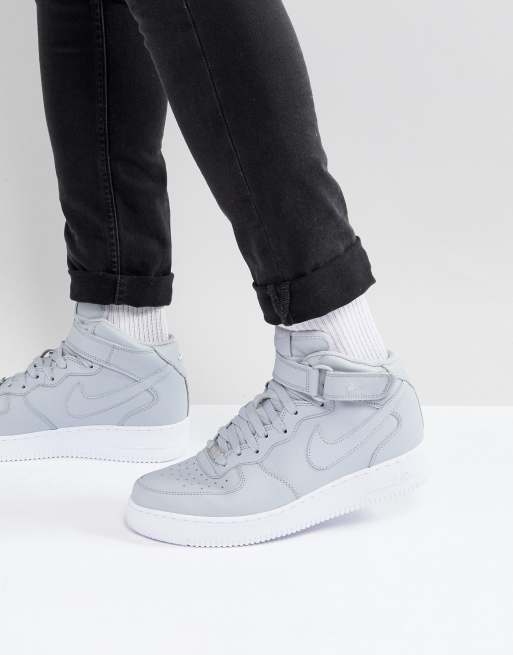 Nike Air Force 1 Mid 07 Trainers In Grey 315123 046