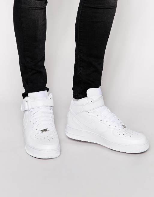  Nike  Air  Force  1 Mid 07 Trainers In White 315123 111 ASOS