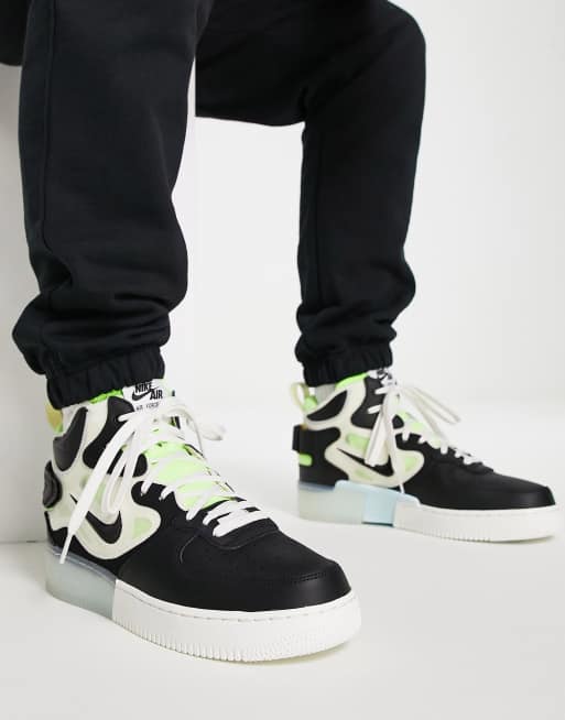 Air force 1 sage white black ghost clearance green