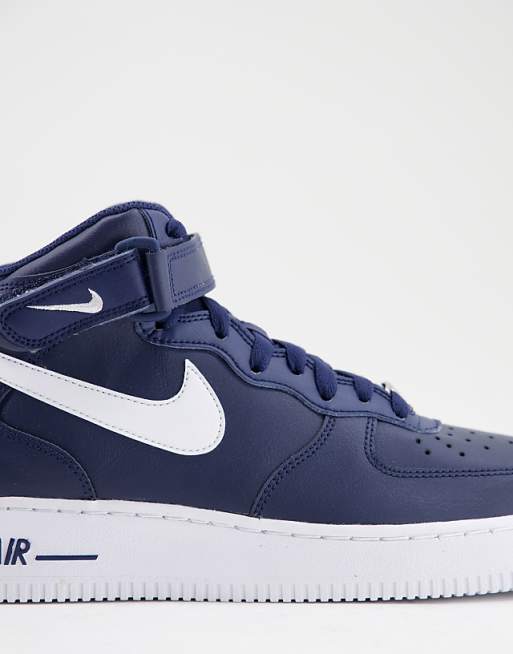 Nike - Air Force 1 Mid - Sneakers blu navy e bianche Nike - Air Force 1 Mid - Sneakers blu navy e bianche
