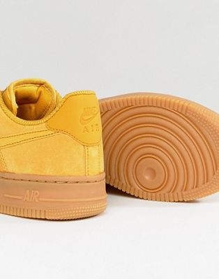 mustard yellow air force ones